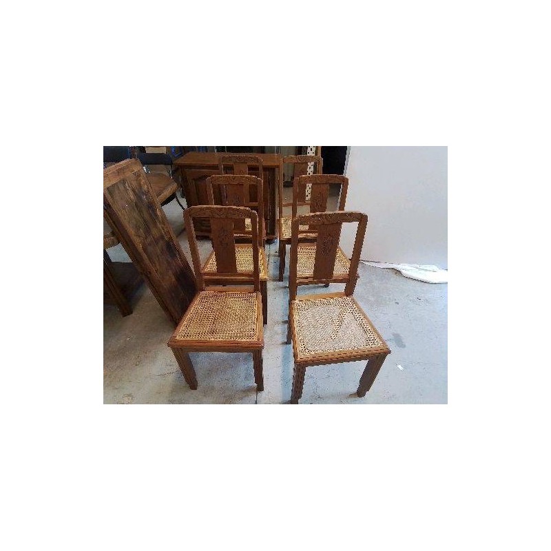 CHAISES CANNÉE ART DECO 