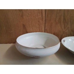 SALADIER EN PORCELAINE MOTIF FLORAL 