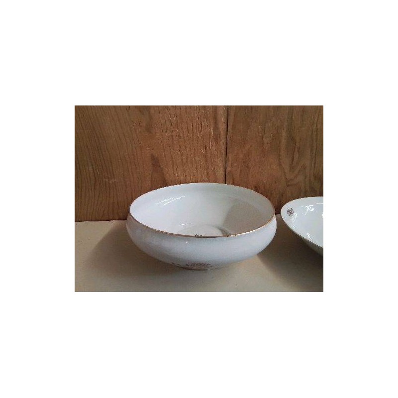 SALADIER EN PORCELAINE MOTIF FLORAL 
