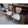 CHAISE TAPISSÉ MOTIF FLORAL 