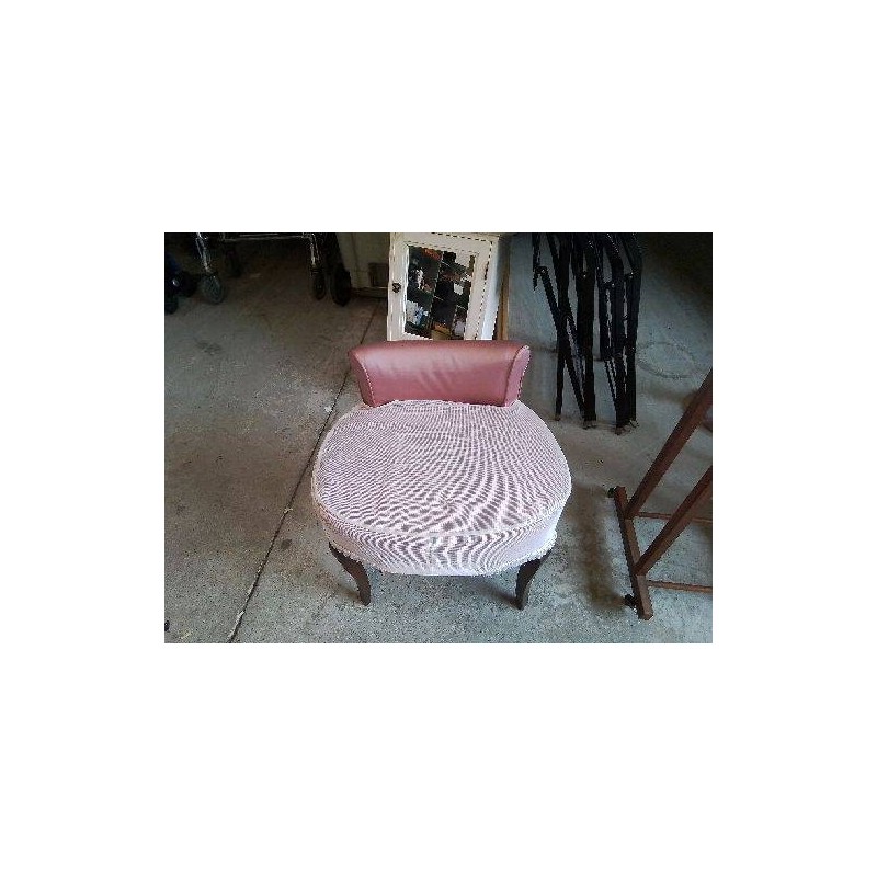 TABOURET DE COIFFEUSE ROSE 