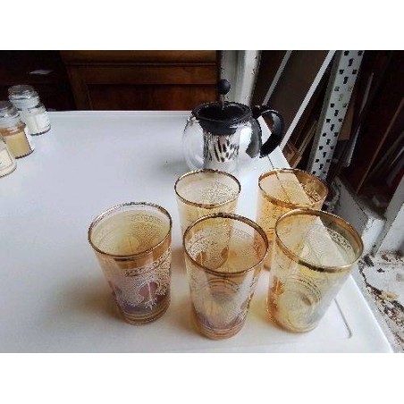 LOT DE 5 VERRES 