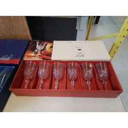 LOT DE 6 VERRES EN CRISTAL 