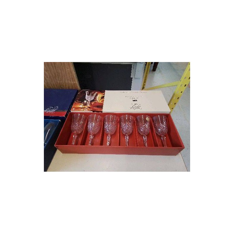 LOT DE 6 VERRES EN CRISTAL 