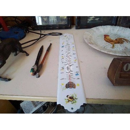 THERMOMÈTRE EN TAULE PETITS OISEAUX