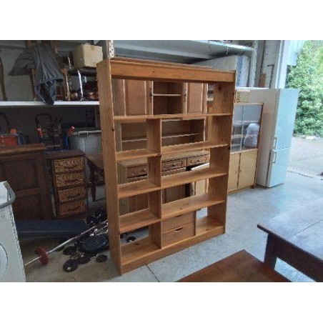 ÉTAGÈRE BIBLIOTHÈQUE EN PIN 