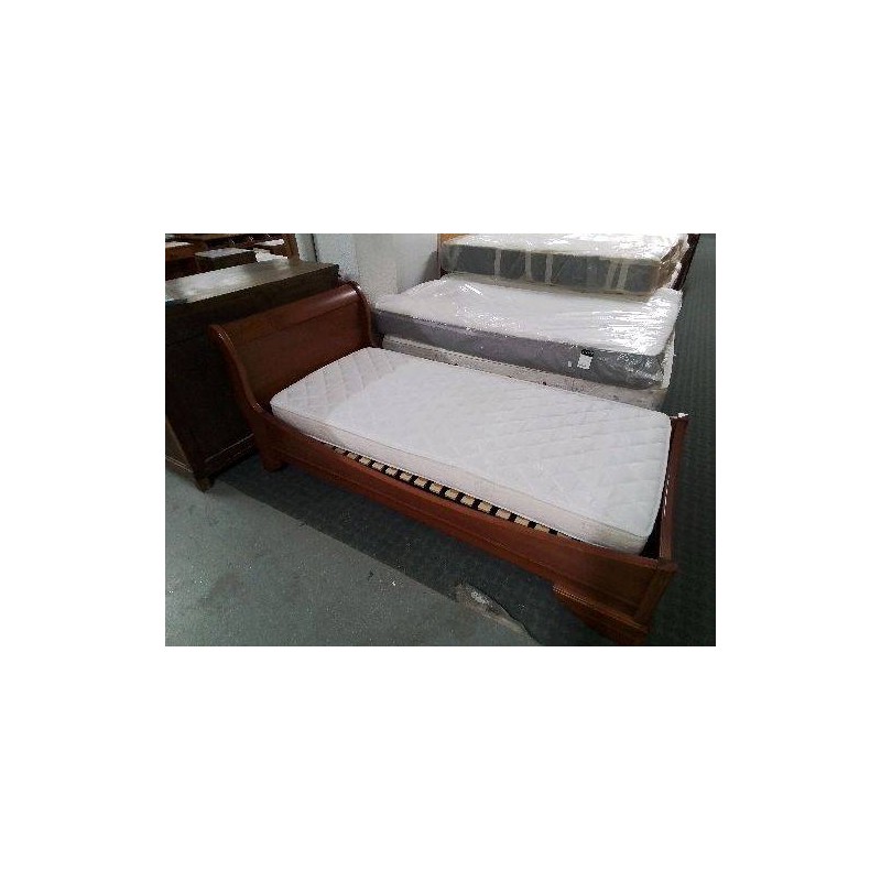 LIT 1 PLACE EN MERISIER STYLE LOUIS PHILIPPE 90X190 CM
