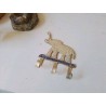 PORTE MANTEAU ÉLÉPHANT LAITON