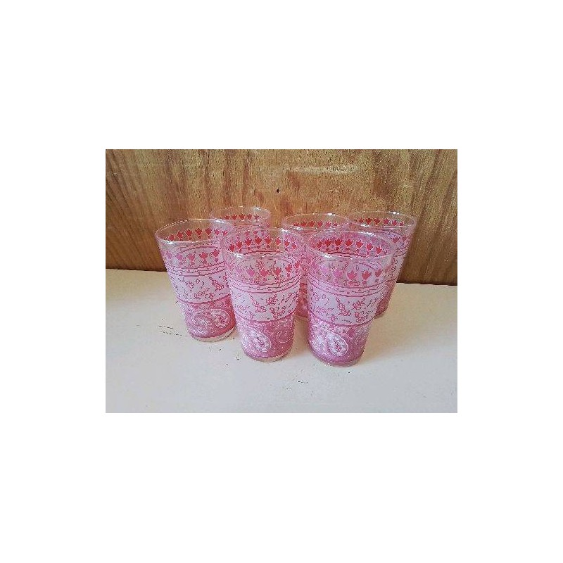 LOT DE 6 VERRES A THE 