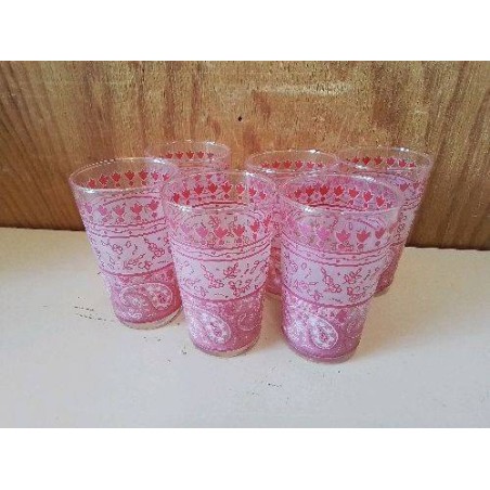 LOT DE 6 VERRES A THE 