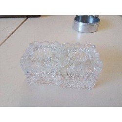 PAIRE BOUGEOIR EN VERRE 