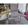 FAUTEUIL D’EXTERIEUR TOILE ET FER