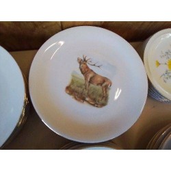 LOT DE 6 ASSIETTES EN PORCELAINE 