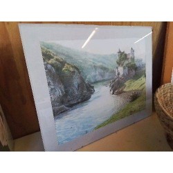 PASTEL SOUS VERRE
