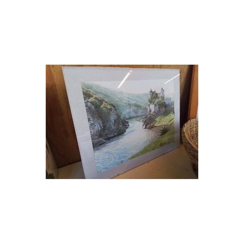 PASTEL SOUS VERRE