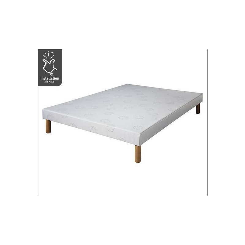 SOMMIER TAPISSIER ANTHRACITE 90*190 CM