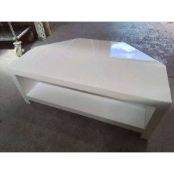 MEUBLE TV LAQUÉ BLANC 