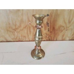 BOUGEOIR EN LAITON ET CUIVRE