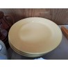 LOT DE 5 ASSIETTES JAUNES 