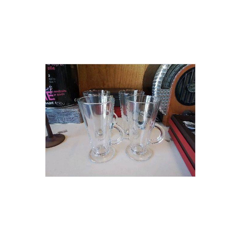 MUG EN VERRE LOT DE 4