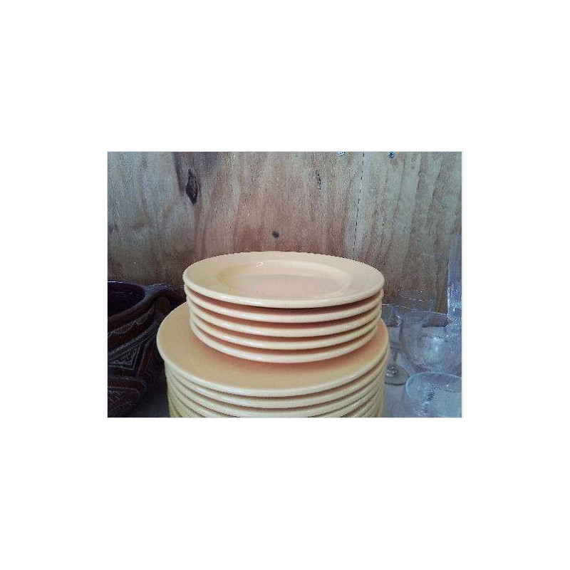 LOT 5 PETITES ASSIETTES JAUNES