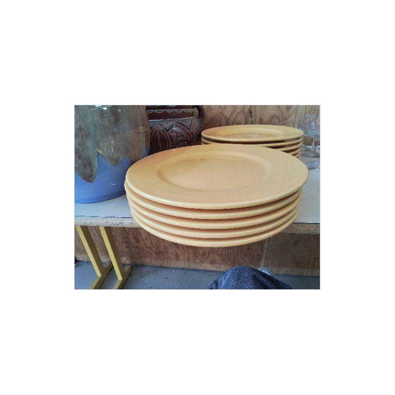 LOT 5 ASSIETTES JAUNES