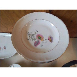 LOT DE 6 ASSIETTES EN PORCELAINE
