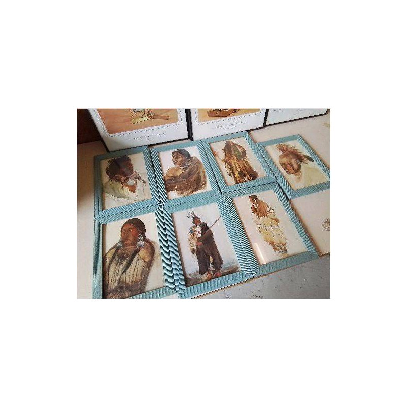 PETIT CADRE DECO INDIENS 15X20