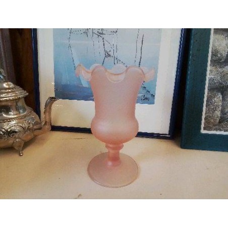 VASE ROSE VERRE 