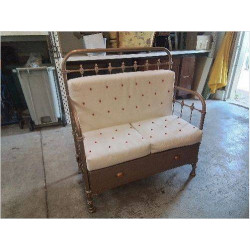 BANQUETTE EN FER FORGÉ 