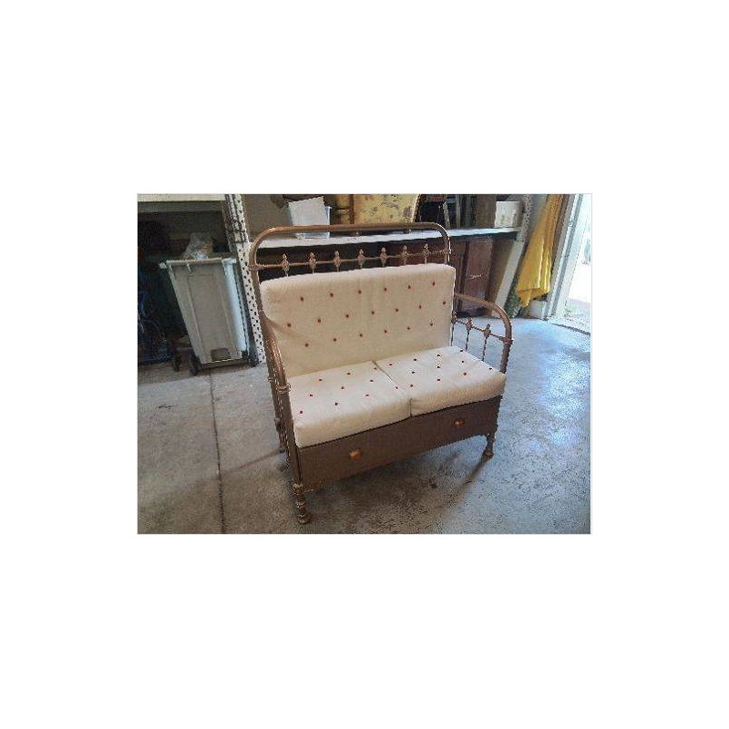 BANQUETTE EN FER FORGÉ 