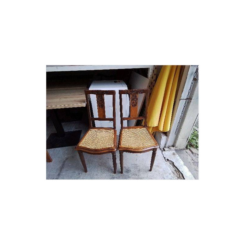 CHAISE CANNÉE ART DECO 
