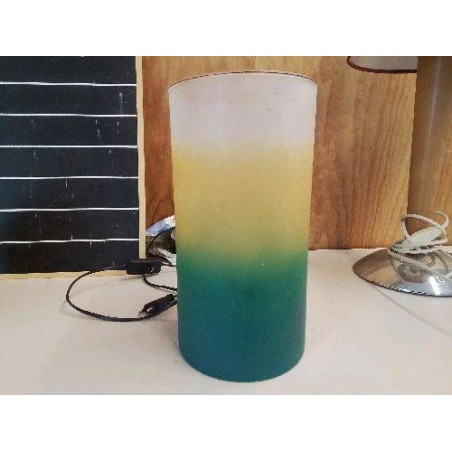LAMPE EN VERRE COLORÉ 