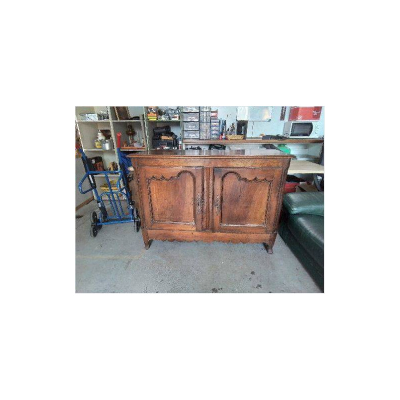 BUFFET 2 PORTES EN CHÊNE 19EME