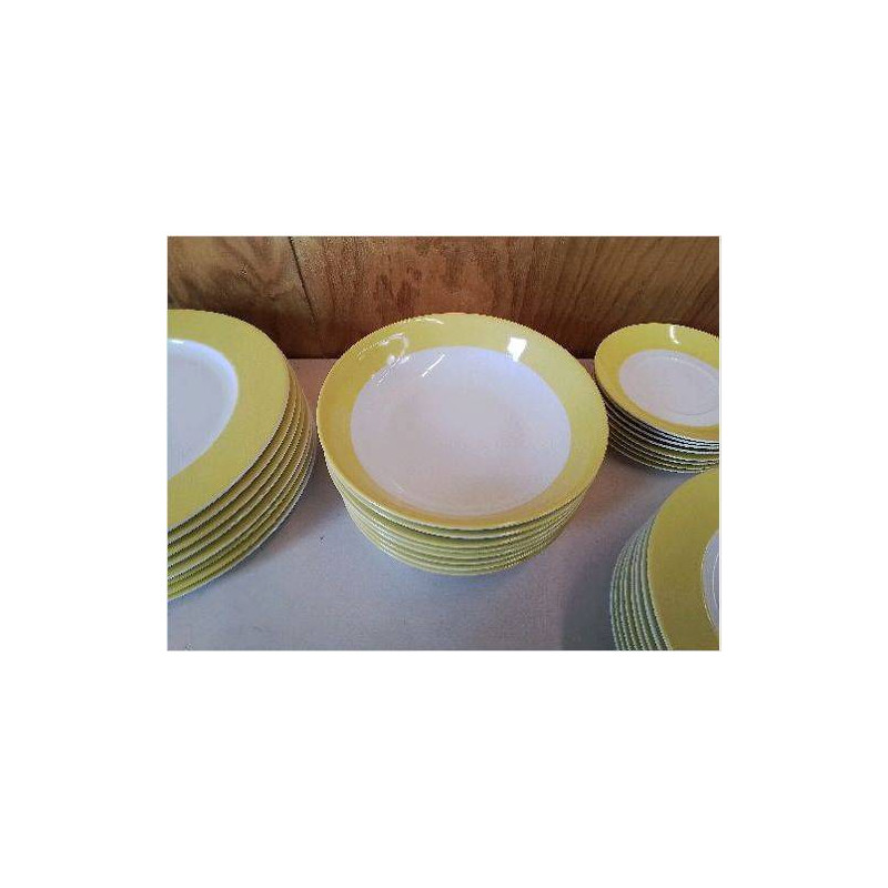 ASSIETTE CREUSE JAUNE
