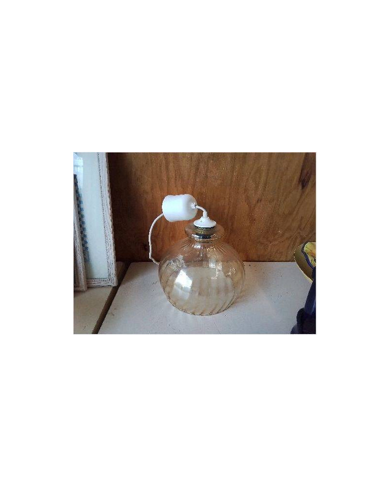 SUSPENSION CLOCHE EN VERRE 