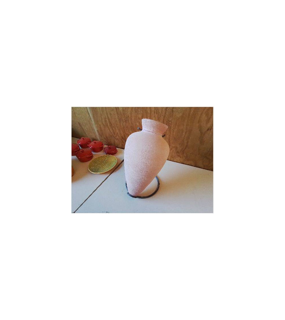 VASE ROSE AVEC SON SOCLE 