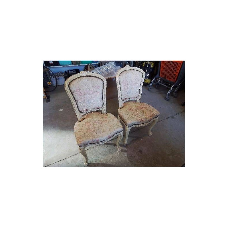 CHAISE TAPISSÉE STYLE LOUIS XV