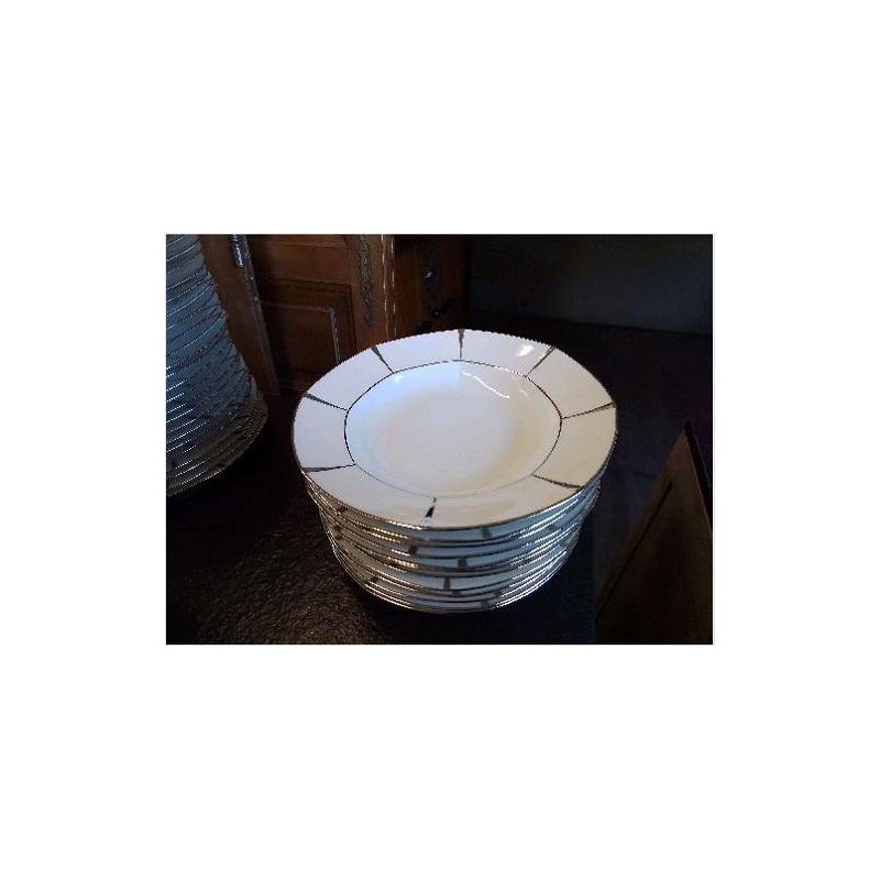 ASSIETTES CREUSE OCTOGONAL 