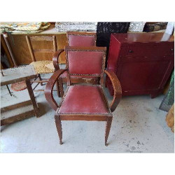 FAUTEUIL BRIDGE ART DECO 