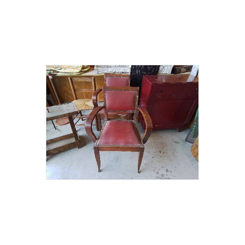 FAUTEUIL BRIDGE ART DECO 