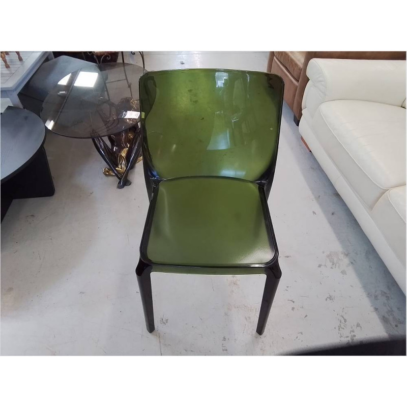 CHAISE EN PLEXI VERT