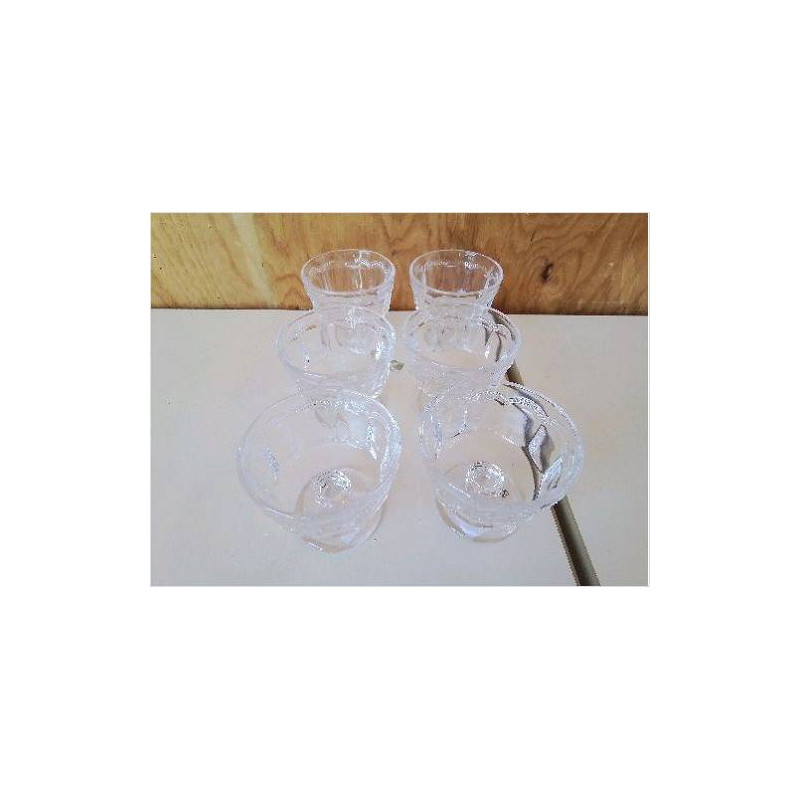 LOT DE 6 COUPES À GLACE 