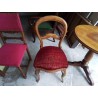 CHAISE STYLE LOUIS PHILIPPE ROUGE 