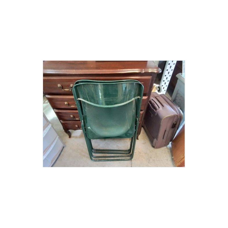 CHAISE VERTE PLIANTE DE JARDIN 