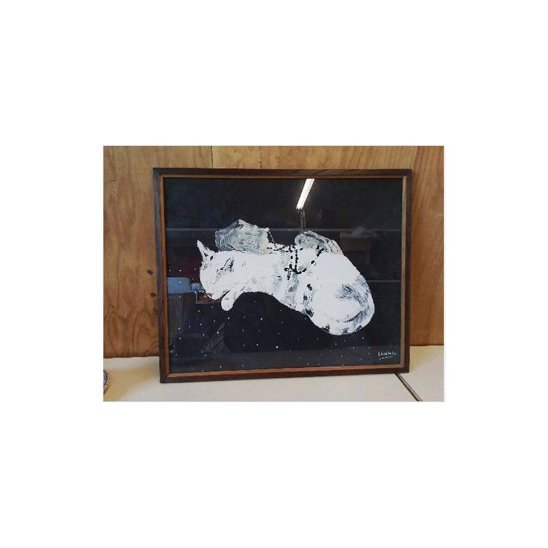 PEINTURE LE REPOS DU CHAT