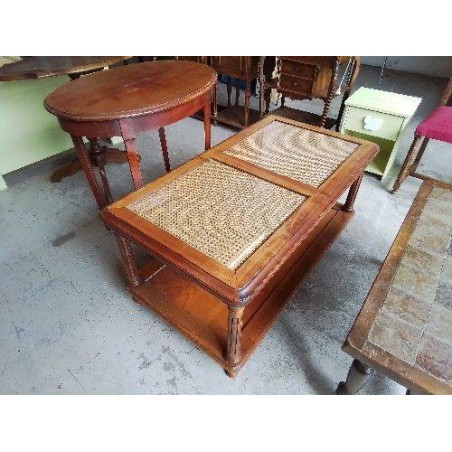 TABLE BASSE PLATEAU EN VERRE 