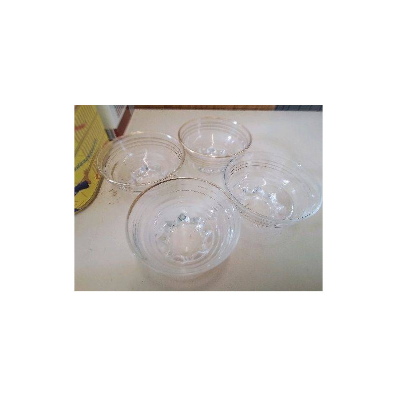 LOT DE 4 BOLINETTES DORÉS
