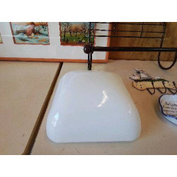 PLAFONNIER EN OPALINE 