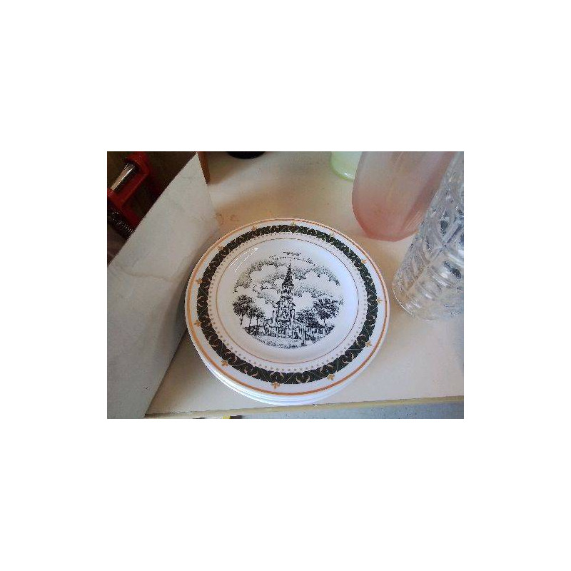 LOT DE 5 ASSIETTES VARENNES SUR ALLIER 